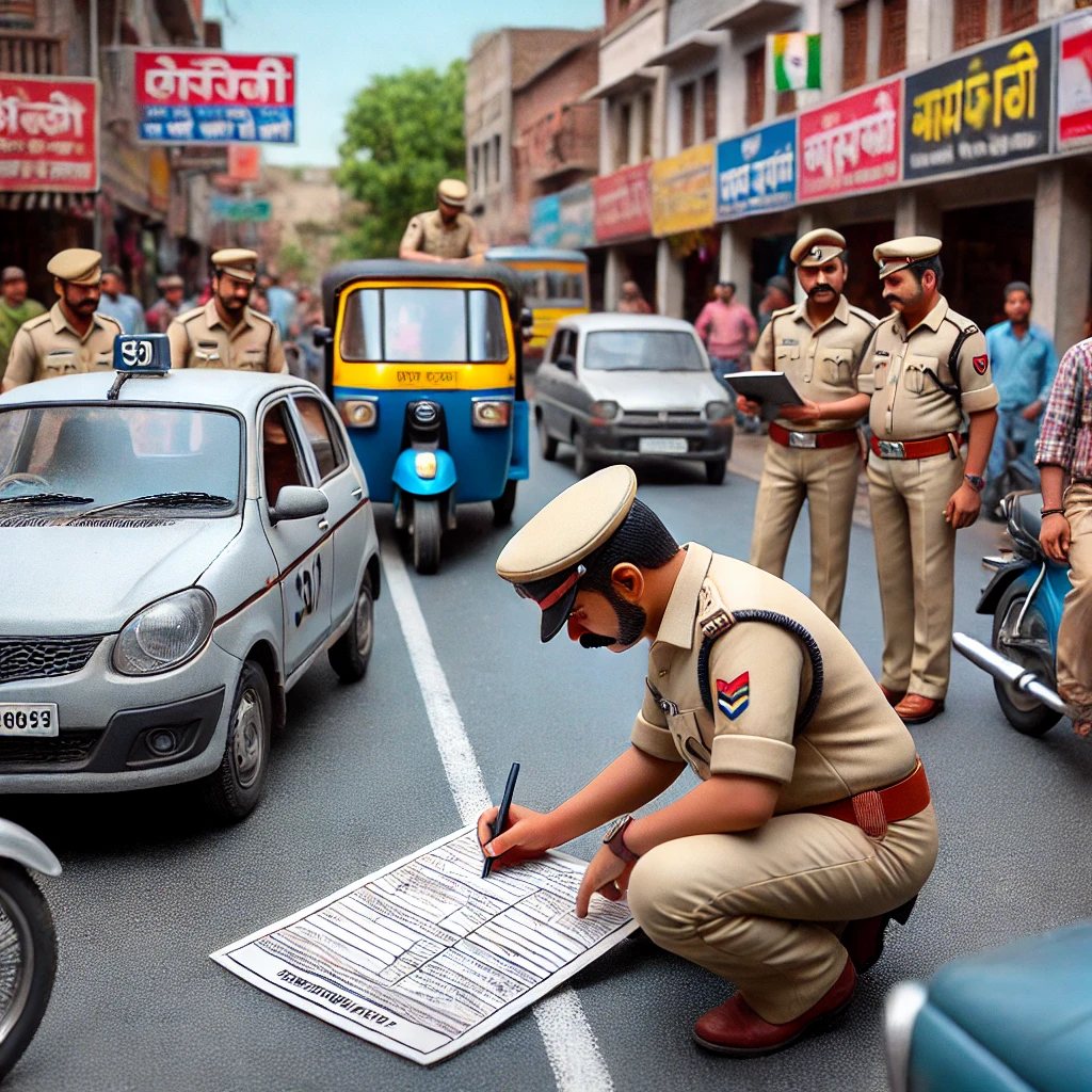 रस्त्यावर धोकादायकरीत्या वाहन उभे करणाऱ्यांवर कारवाई